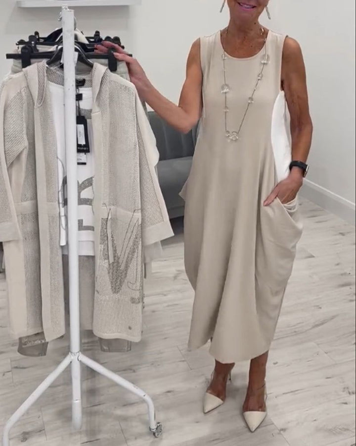 LELIE - Fashionable Sleeveless Dress
