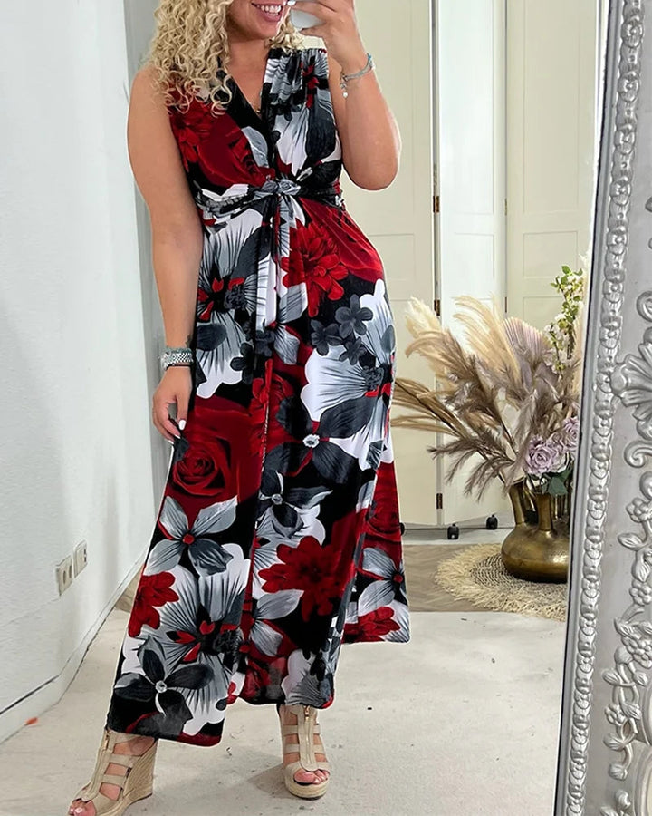 SASHA - ELEGANT FLORAL DRESS