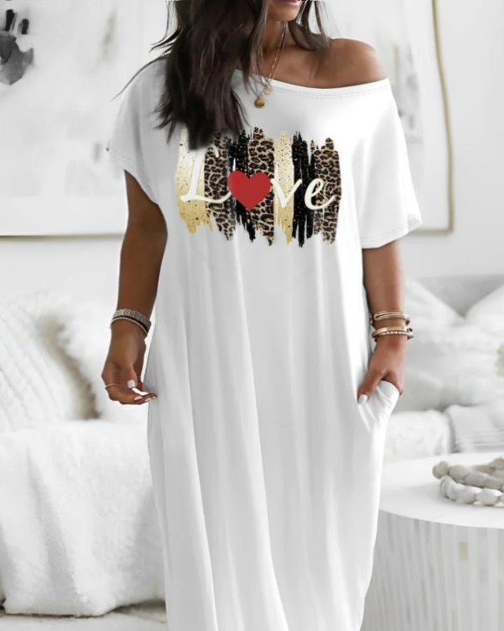 LUNARI - Loose Fit Round Neck Sleep Nightdress
