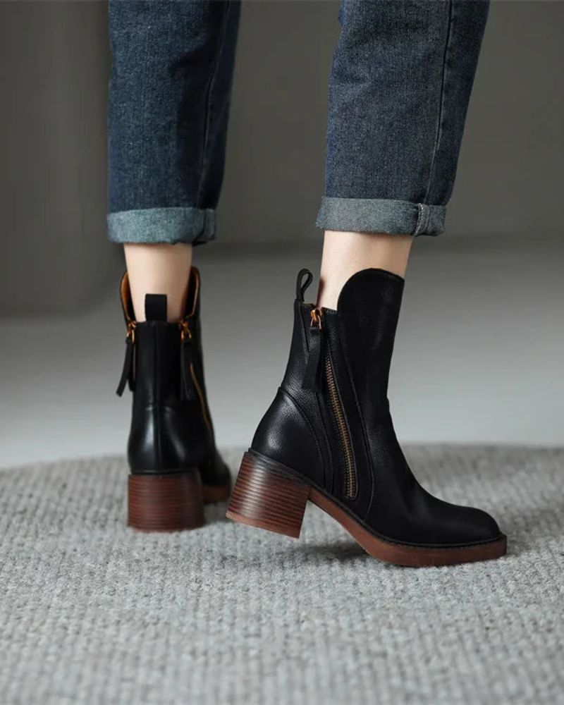 GARCIEL - Leather ankle boots