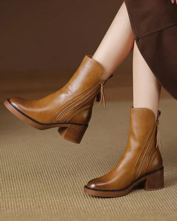 GARCIEL - Leather ankle boots