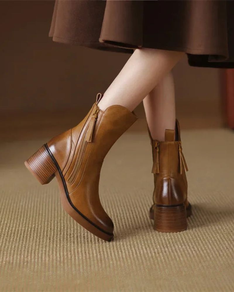 GARCIEL - Leather ankle boots