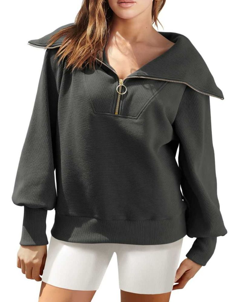 BOANA - Half Zipper Versatile Pullover