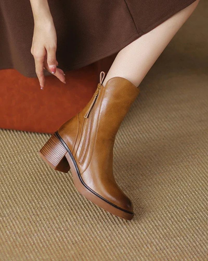 GARCIEL - Leather ankle boots