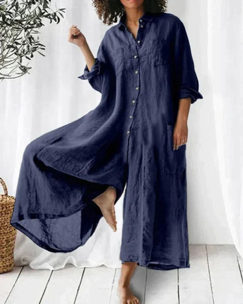 JULISA - SUPER STYLISH LINEN JUMPSUIT