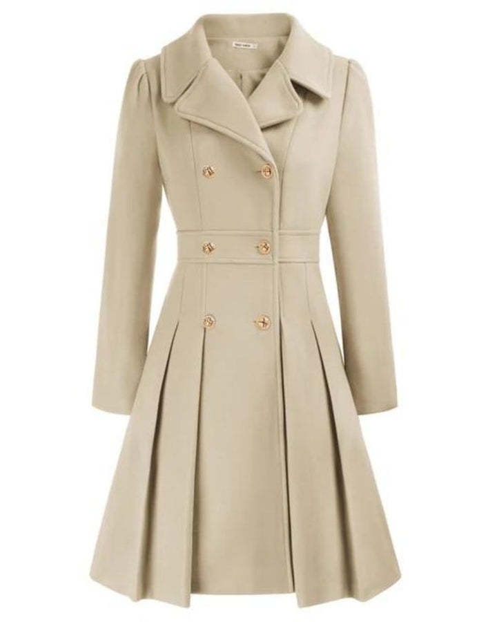 CARIS - PLEATED WOOL COAT