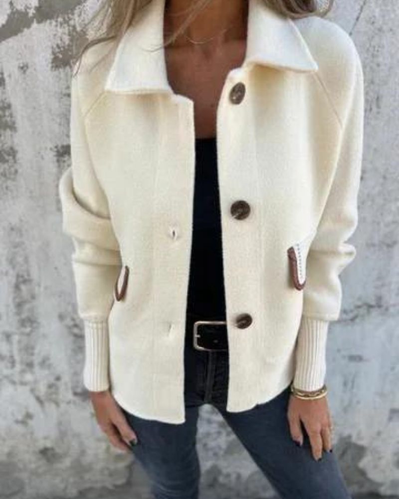 THASHA - Casual Lapel Single-breasted Jacket