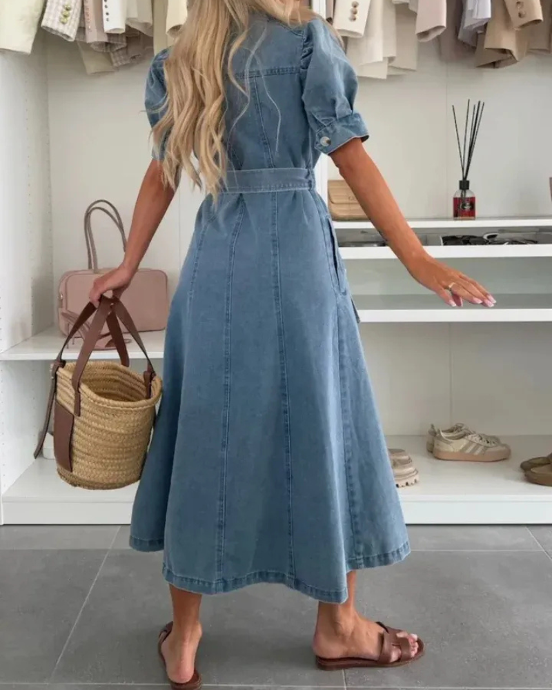 FINMERA - STYLISH DENIM DRESS