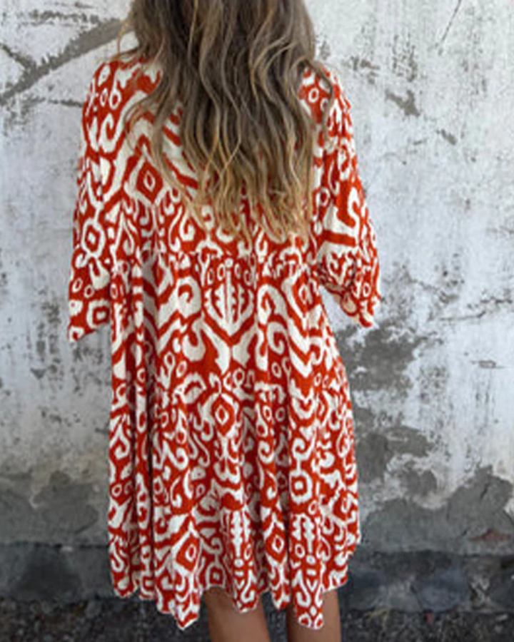 ARESE - CASUAL PRINTED DRESS