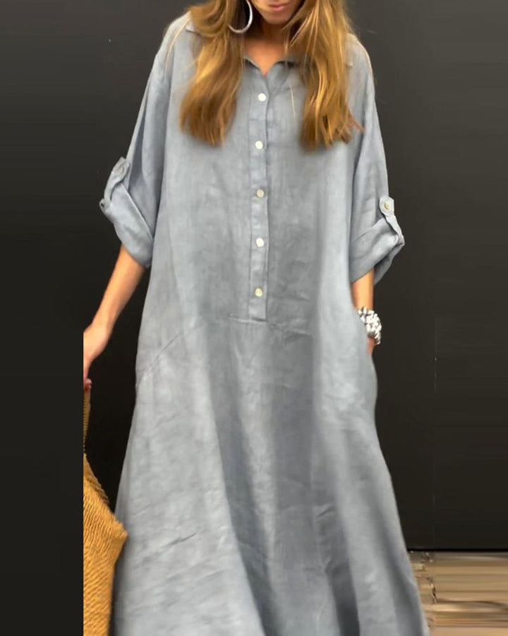 ELANU - Cotton and Linen blend Dress