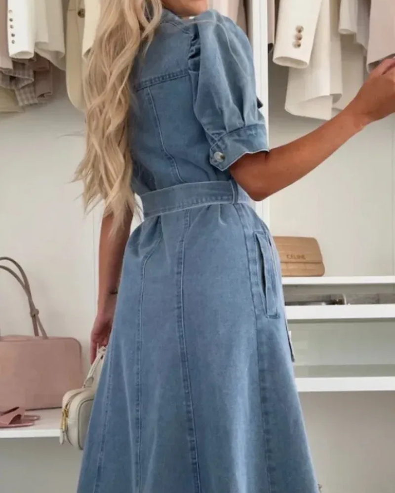 FINMERA - STYLISH DENIM DRESS