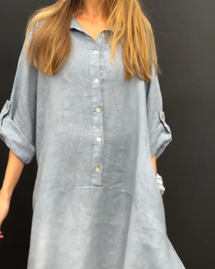 ELANU - Cotton and Linen blend Dress