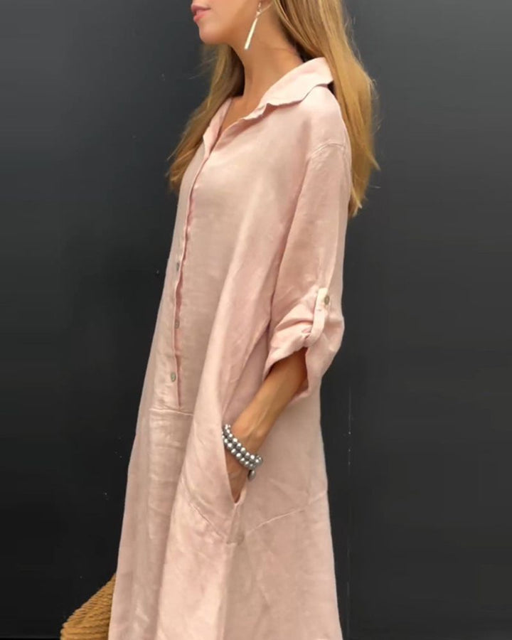 ELANU - Cotton and Linen blend Dress