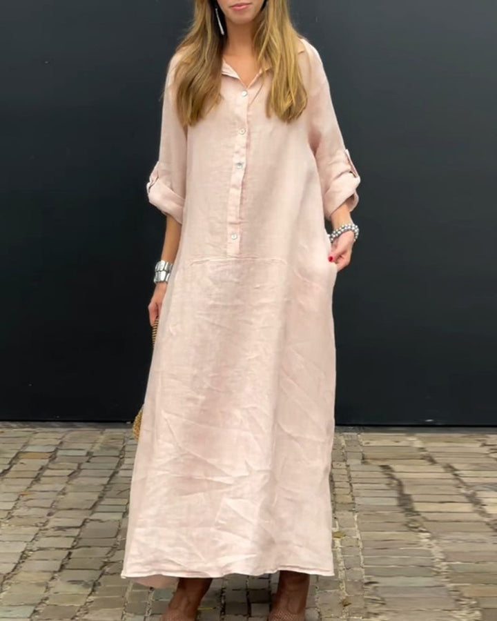 ELANU - Cotton and Linen blend Dress
