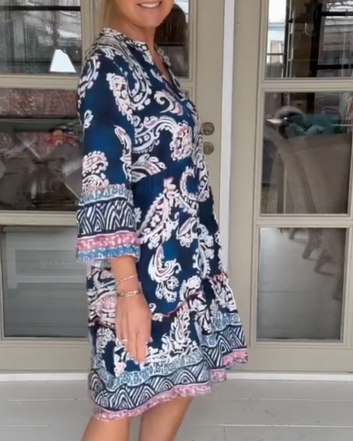 SIERADE - BOHO PRINTED DRESS