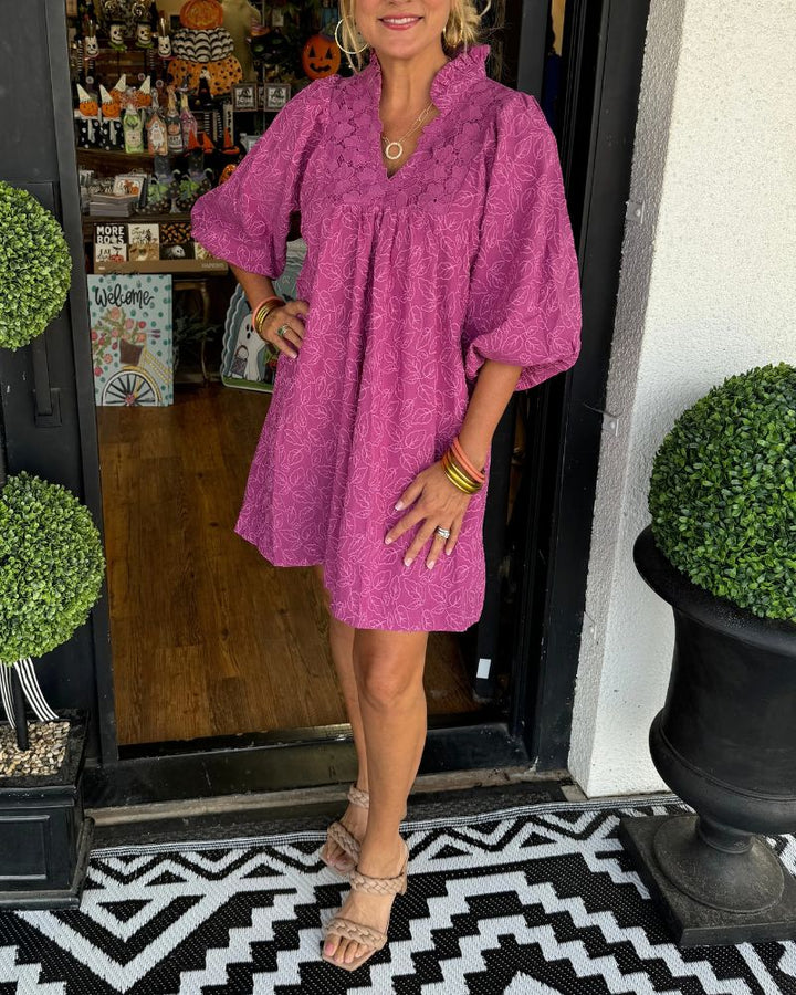 ALDORIAN - Jacquard Mini Dress
