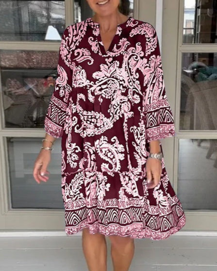 SIERADE - BOHO PRINTED DRESS