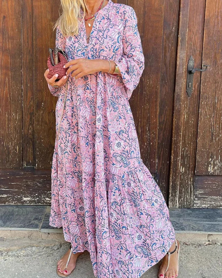 ALMERIA - BOHO PRINTED DRESS