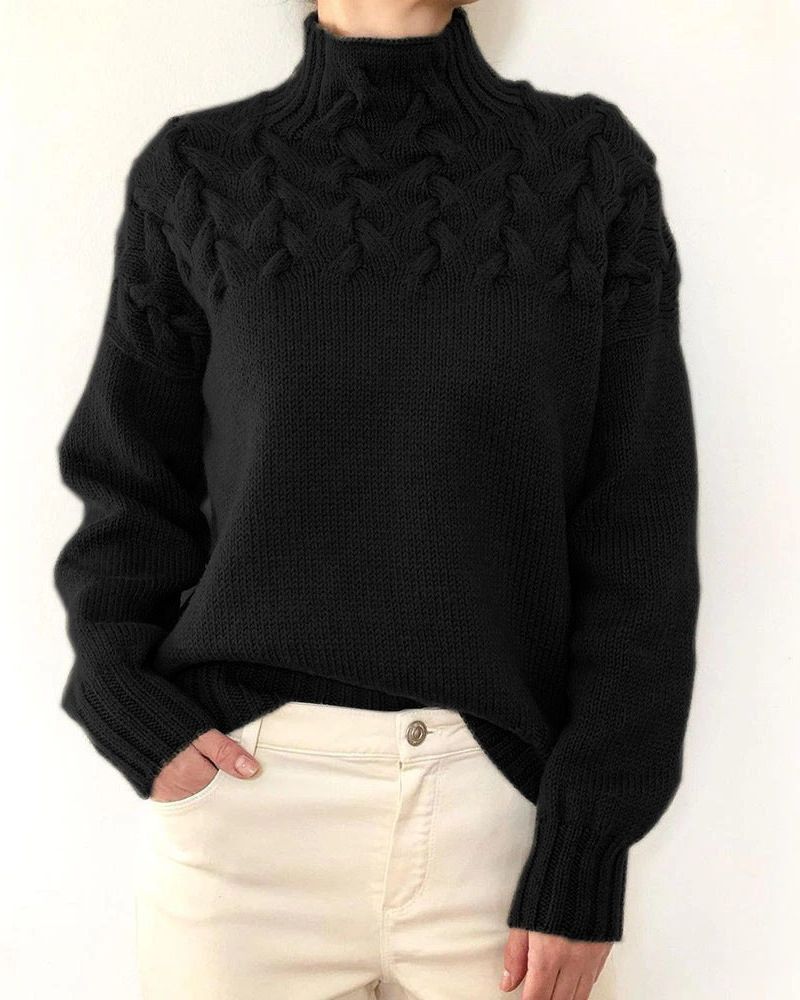 JUDIL - KNITTED TURTLENECK SWEATER