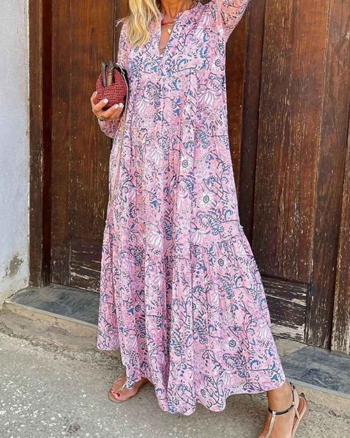 ALMERIA - BOHO PRINTED DRESS