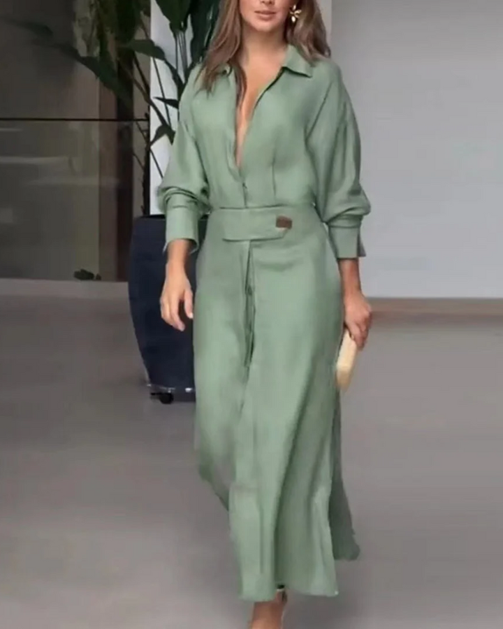 MELEIA - Cotton and linen maxi dress