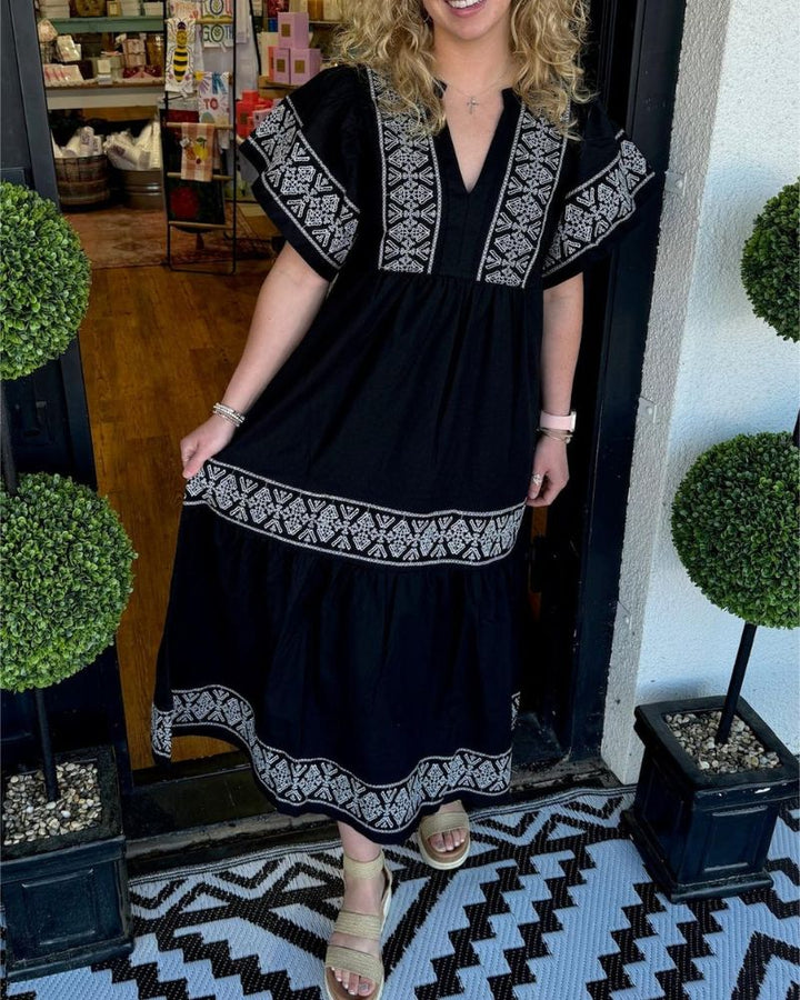 SIARI - Boho Maxi Dress