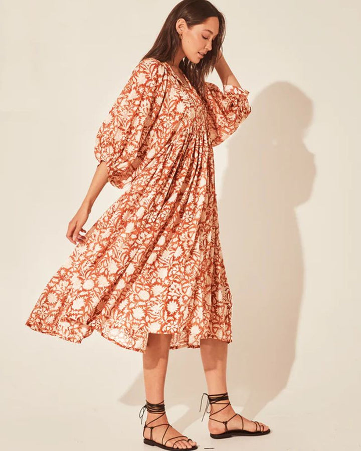 AMARE - BOHO FLORAL DRESS