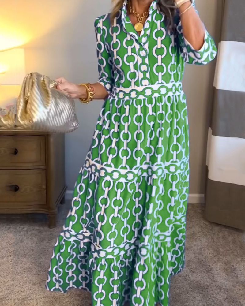NAELIA - BOHO PRINTED DRESS