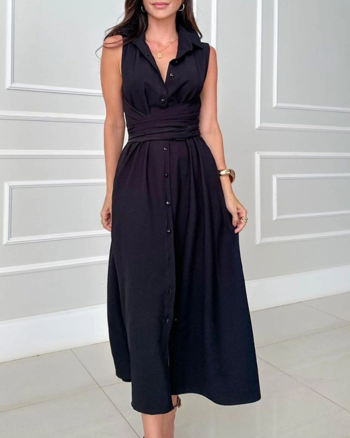 MARALA - Unique Tie Midi Dress