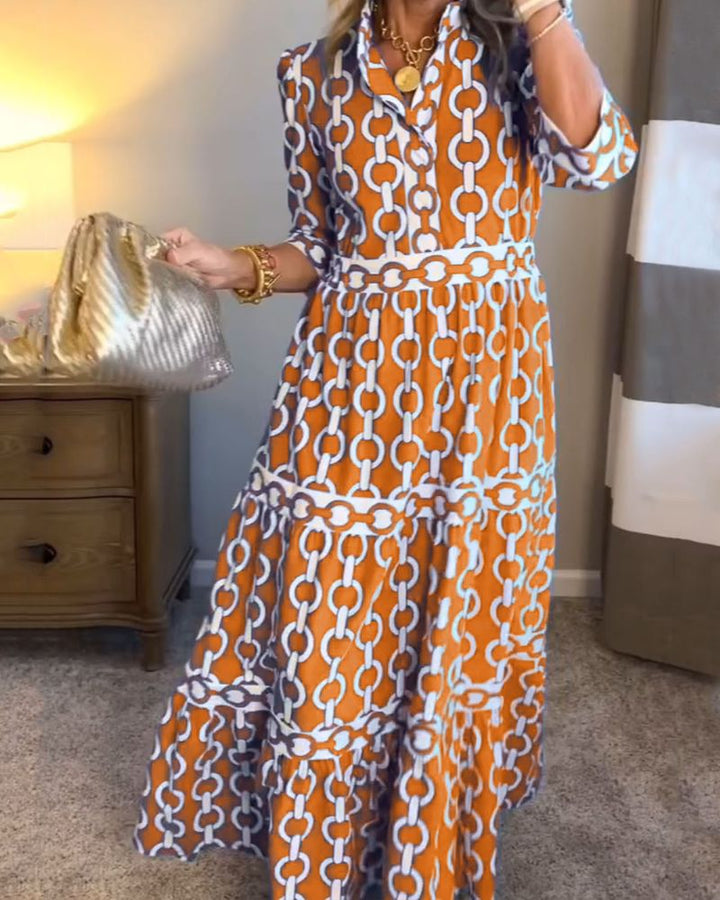 NAELIA - BOHO PRINTED DRESS