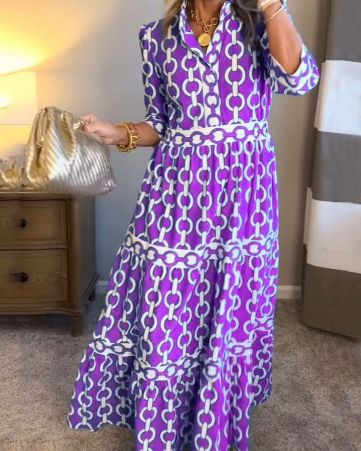 NAELIA - BOHO PRINTED DRESS