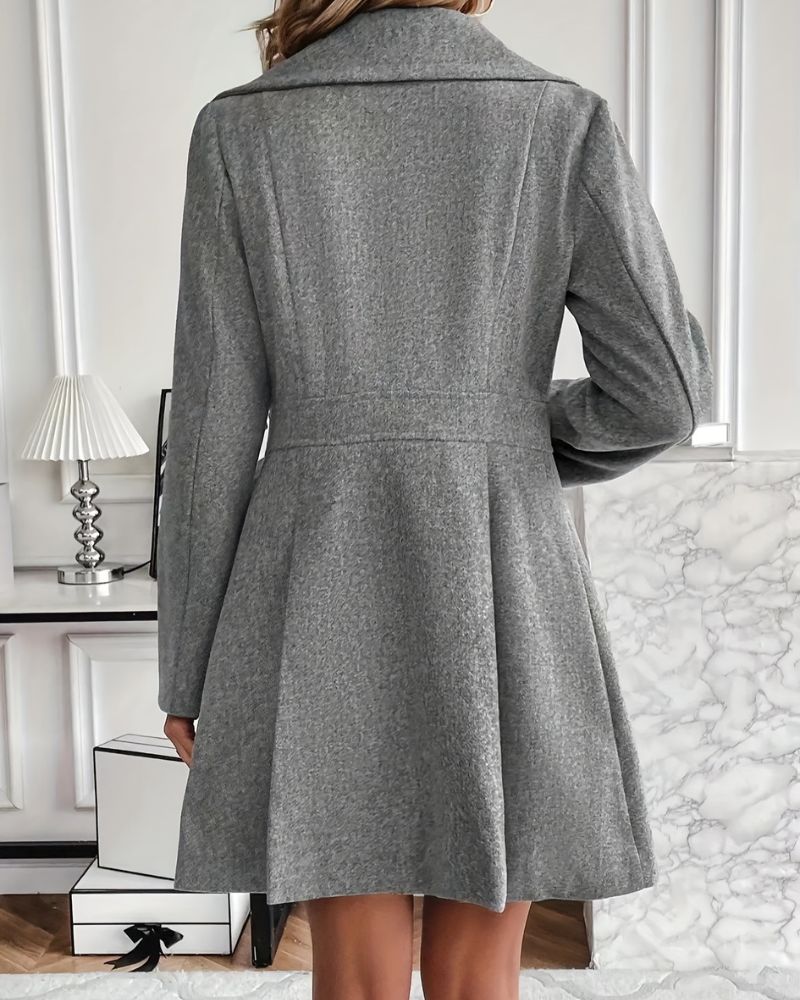 CARIS - PLEATED WOOL COAT